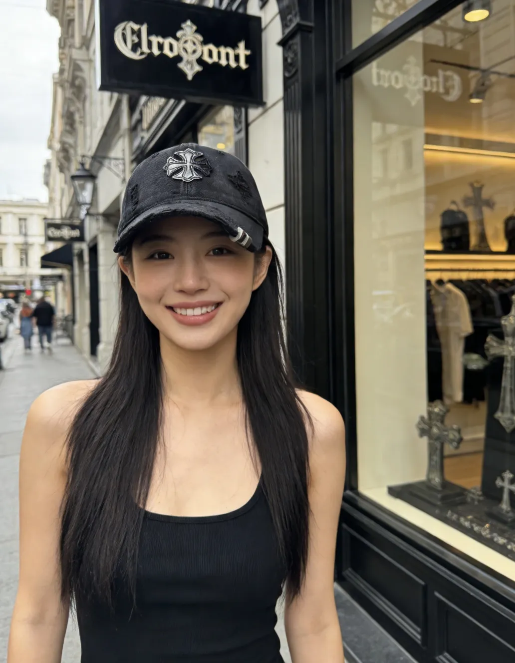 Crow heart distressed spring and summer baseball cap